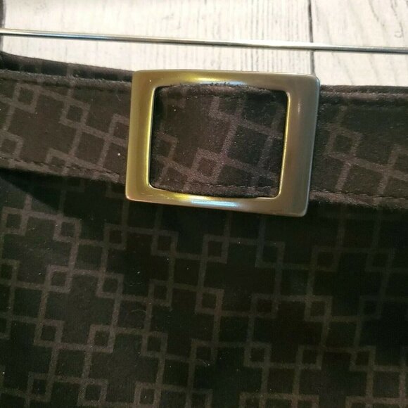 Inc Stretch International Concepts Skirt Black Geometric Pattern Sz 8 NWT - Picture 5 of 7